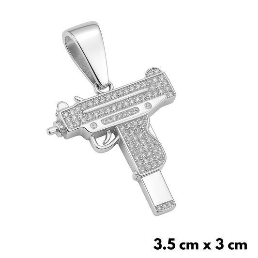 UZI Pendant White Gold
