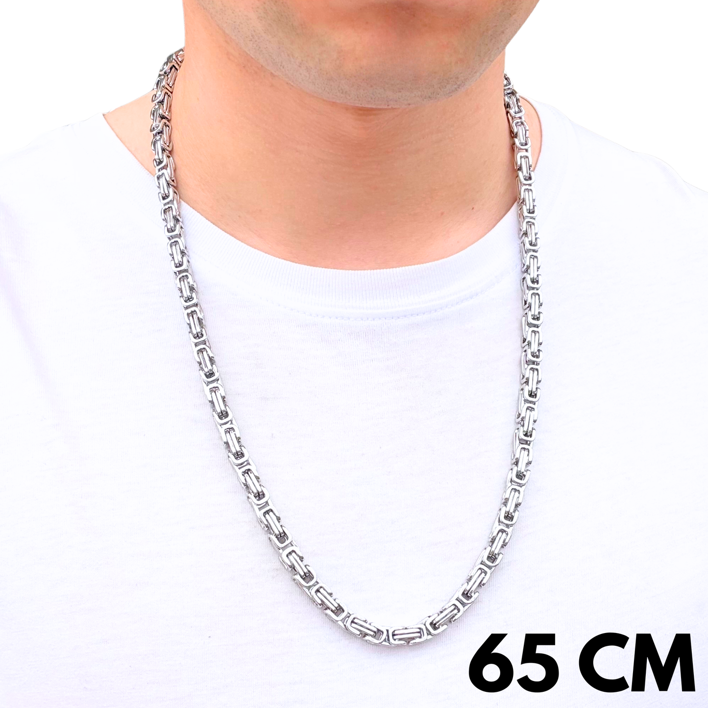 White Gold Royal Chain - 6mm