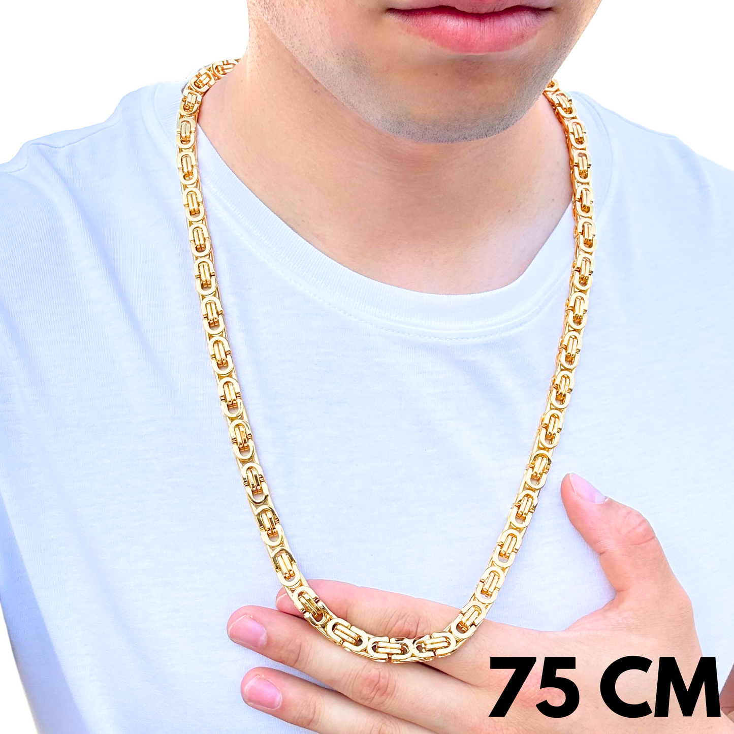 Gold Noble Chain - 8mm