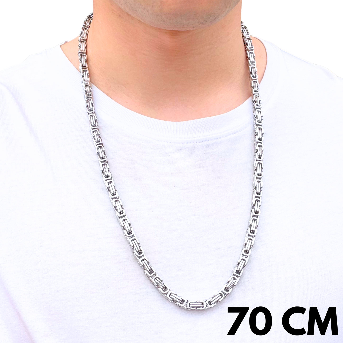 White Gold Royal Chain - 6mm