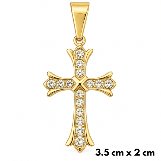Grand Cross Pendant Gold