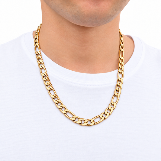 Gold Figaro Chain - 9mm