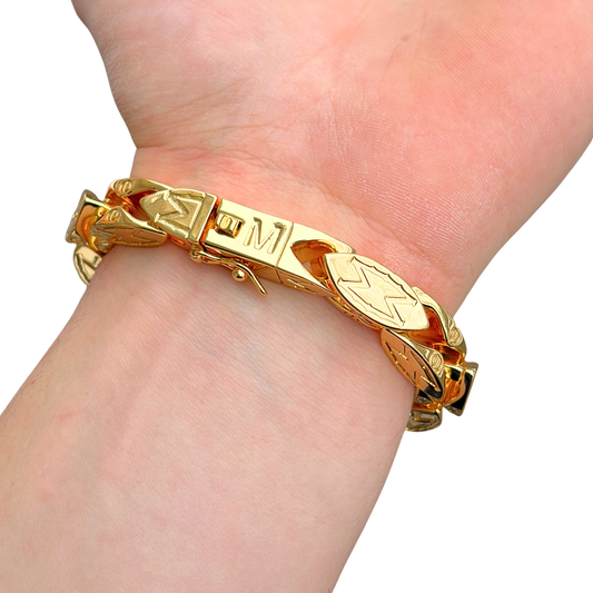 Gold Magnate Bracelet - 9mm