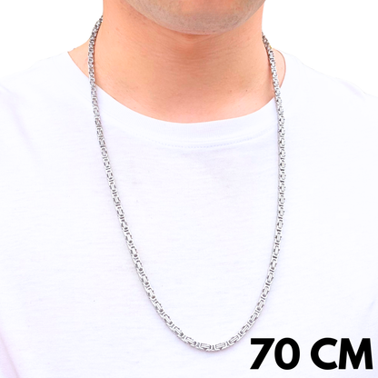 White Gold Royal Chain - 4mm