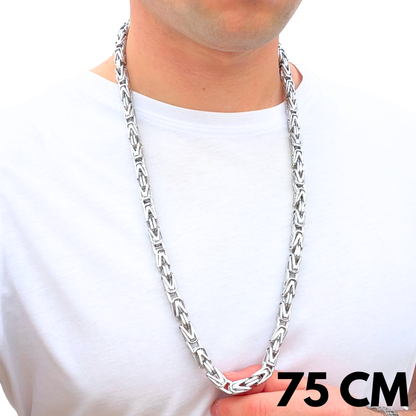 White Gold Imperial Chain - 8mm