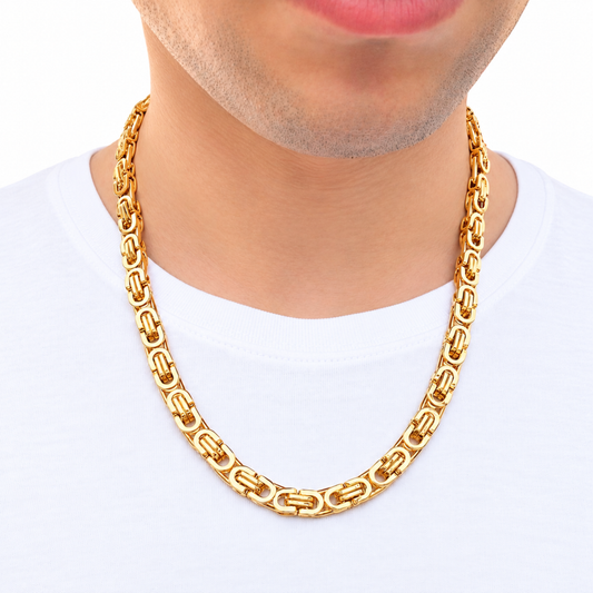 Gold Noble Chain - 8mm