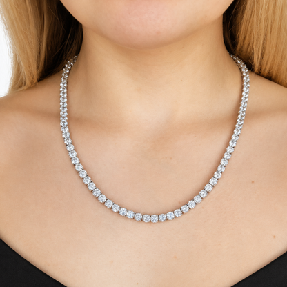 Women's White Gold Tennis Chain - 5mm