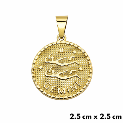 Gemini Pendant Gold