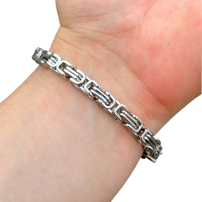 White Gold Royal Bracelet - 6mm