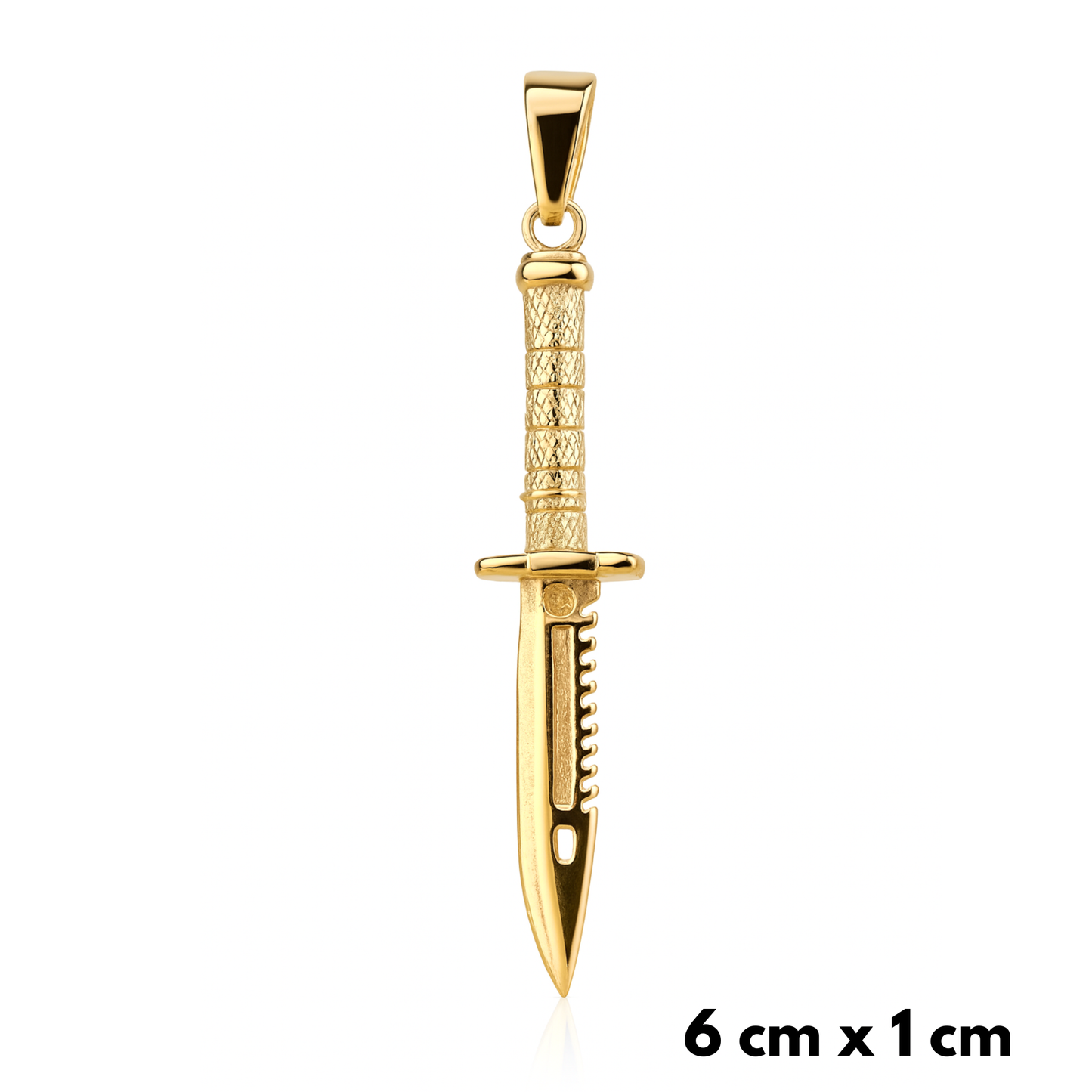 Knife Pendant Gold