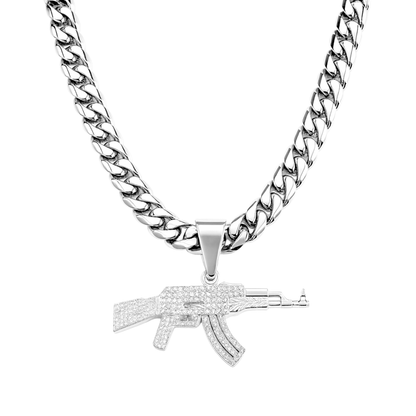 AK Pendant White Gold