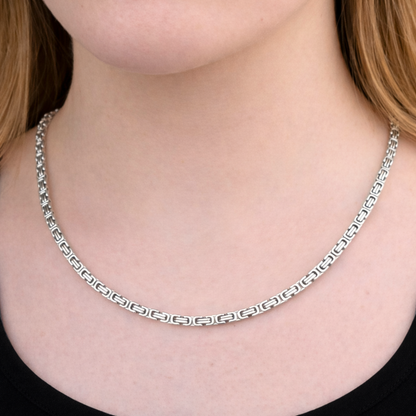 Women's White Gold Royal Chain - 4mm