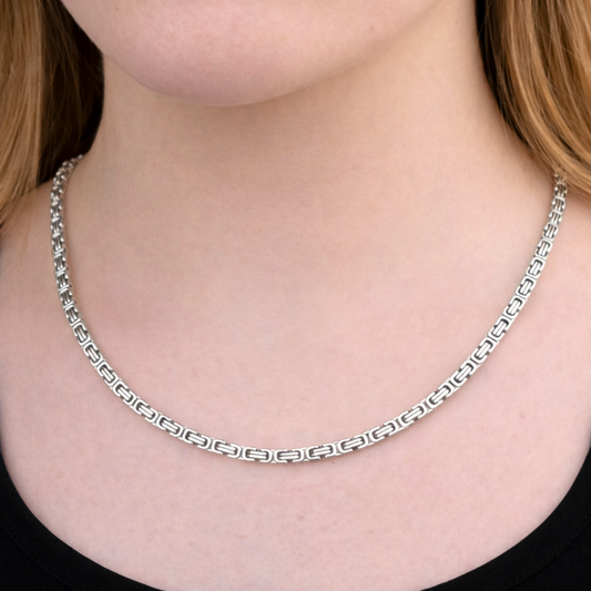 Women's White Gold Royal Chain - 4mm