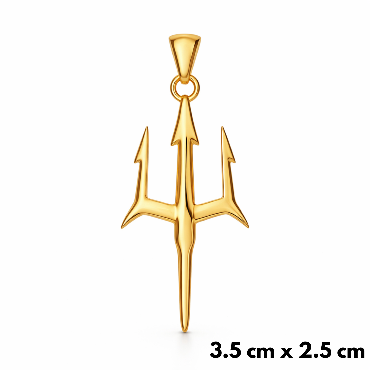 Trident Pendant Gold