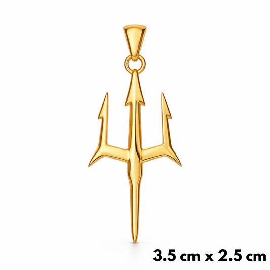 Trident Pendant Gold