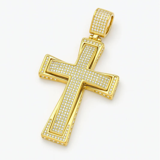 Imperial Cross Pendant Gold
