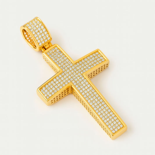 Unbroken Cross Pendant Gold