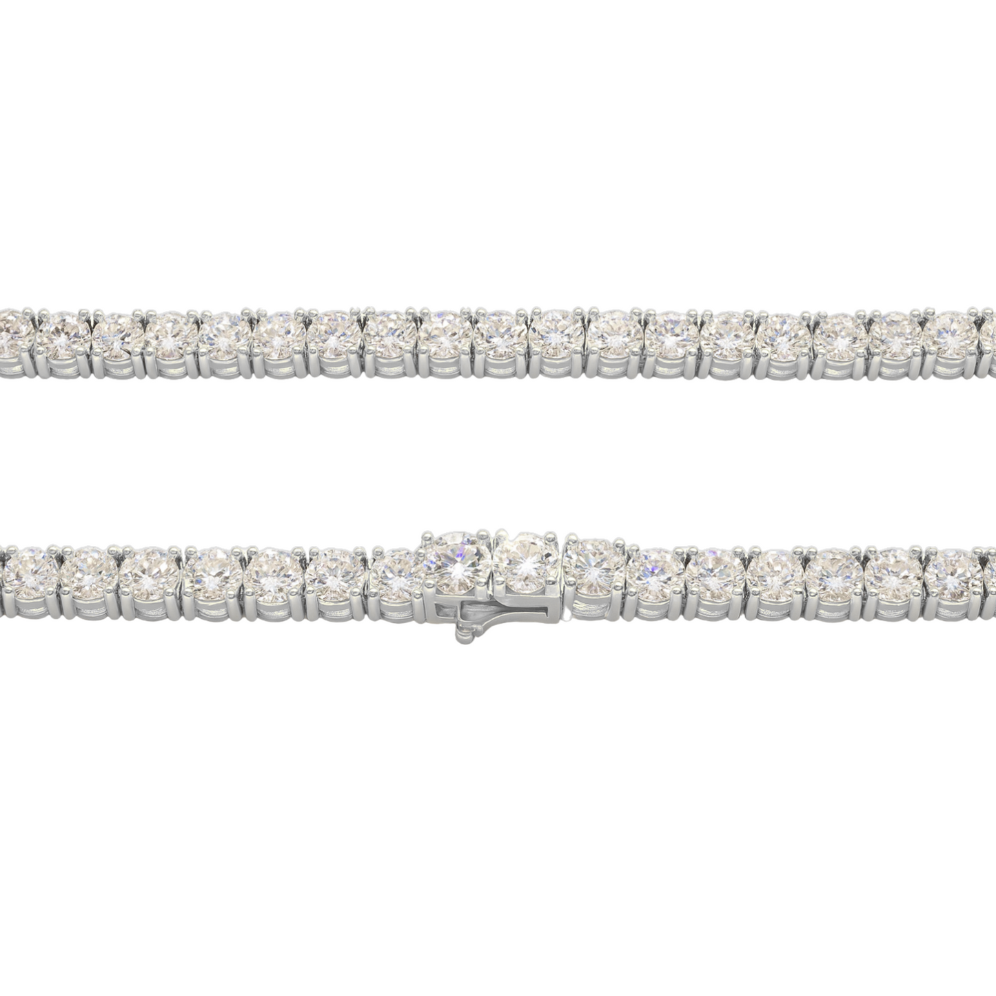 Women's White Gold Tennis Chain - 5mm