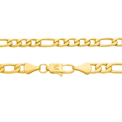 Gold Figaro Bracelet - 5mm