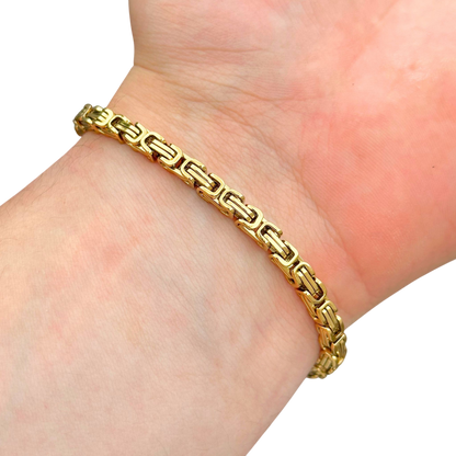 Gold Royal Bracelet - 4mm