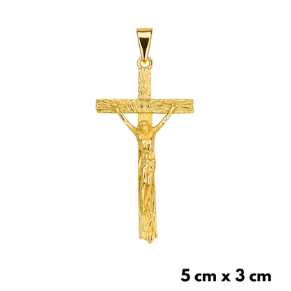 Savior Cross Pendant Gold
