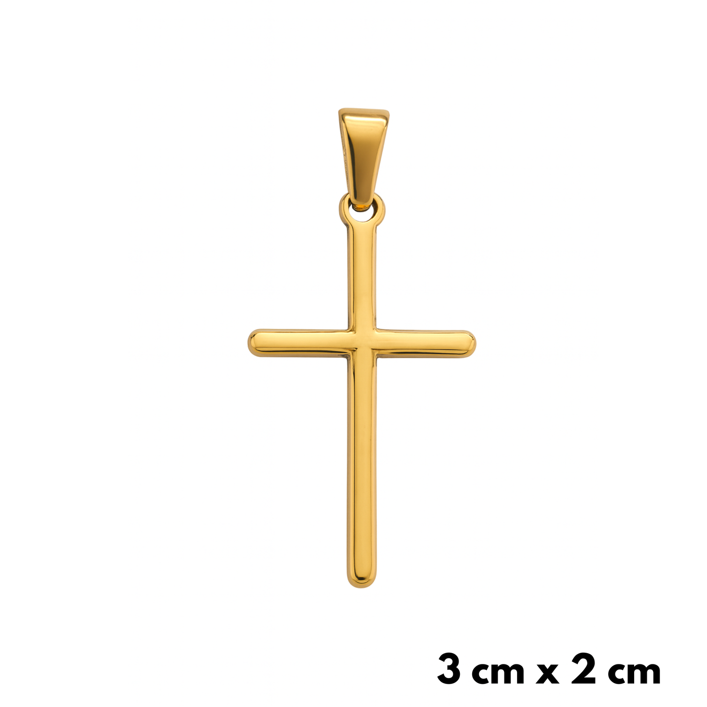 Simple Cross Pendant Gold