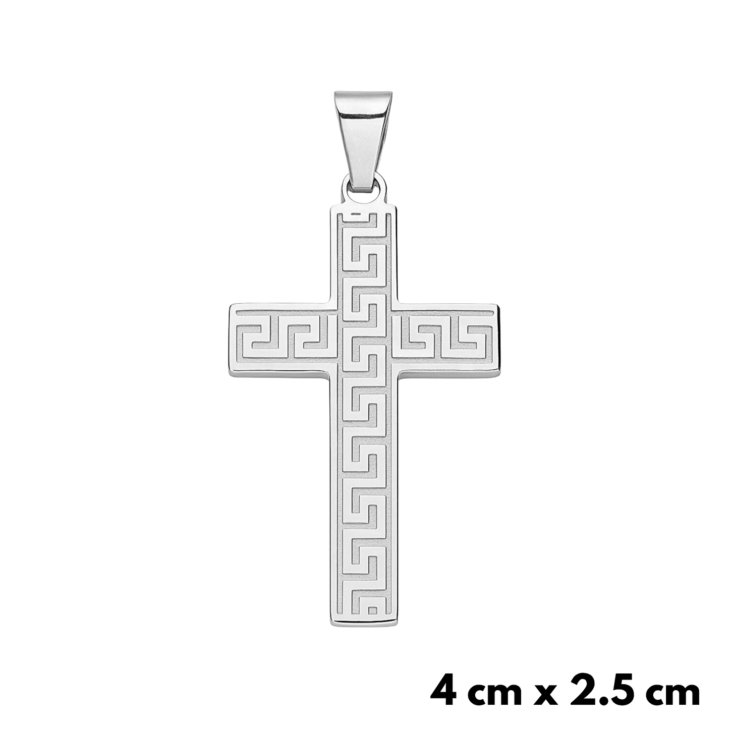 Ancient Cross Pendant White Gold