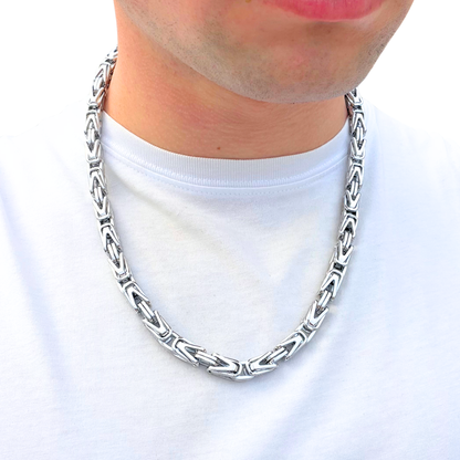 White Gold Imperial Chain - 8mm