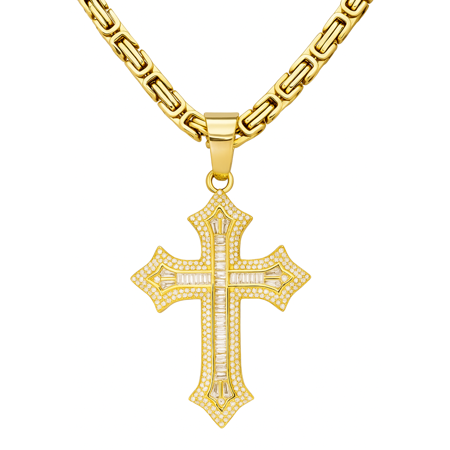 Classic Cross Pendant Gold