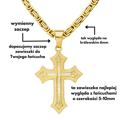 Classic Cross Pendant Gold