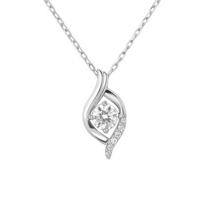 Women's White Gold S925 Moissanite Lumina Necklace