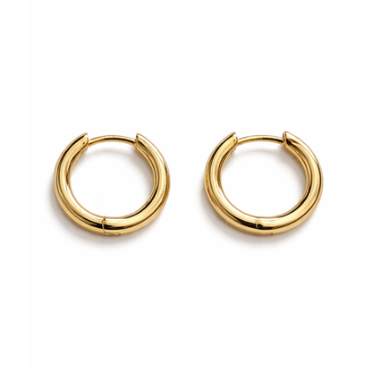 Women's Gold S925 Classic Hoop Earrings