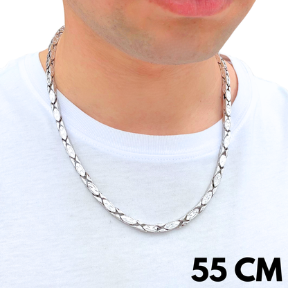 White Gold Magnate Chain - 5mm