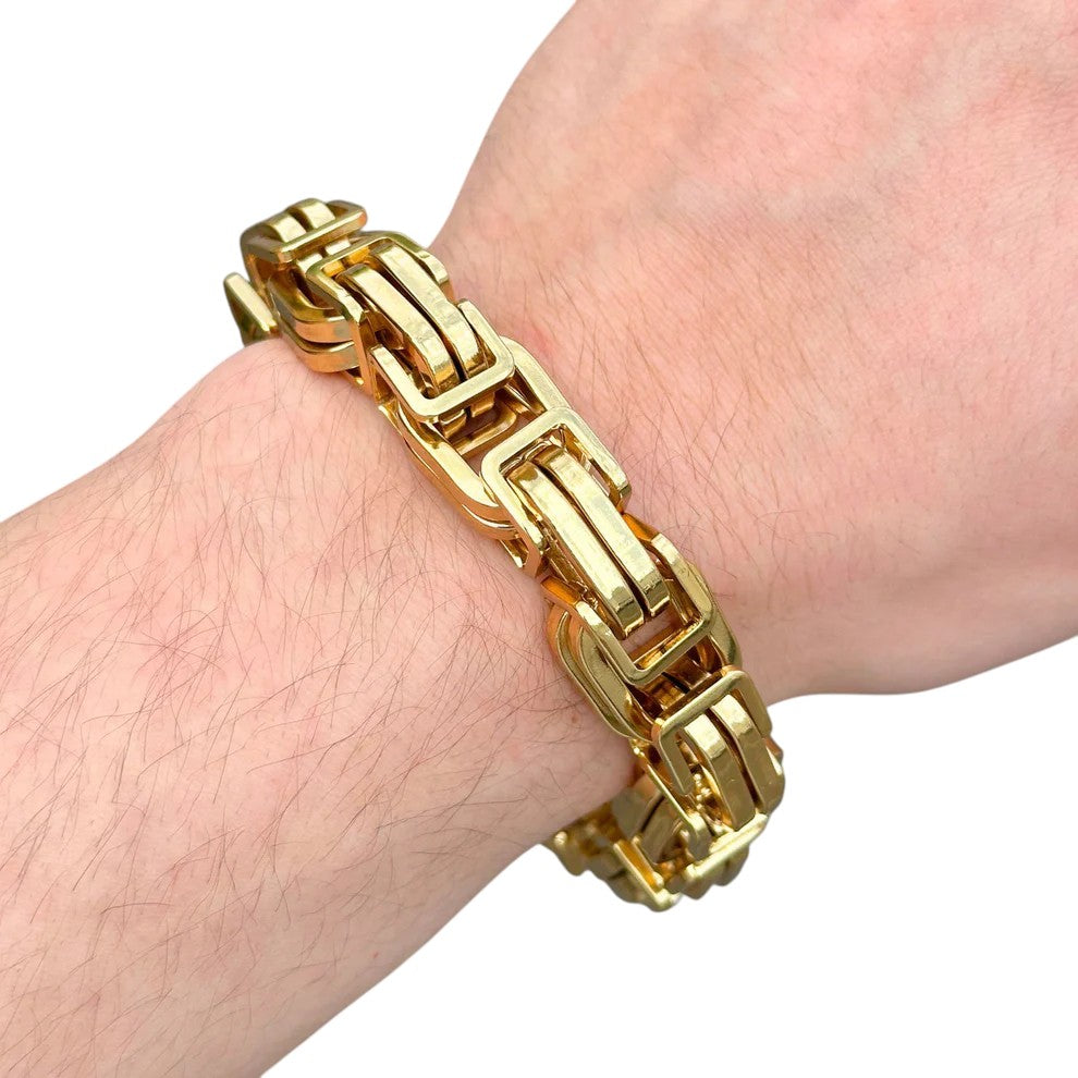 Gold Royal Bracelet - 15mm