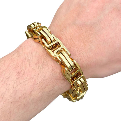 Gold Royal Bracelet - 15mm