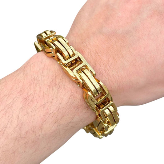 Gold Royal Bracelet - 15mm