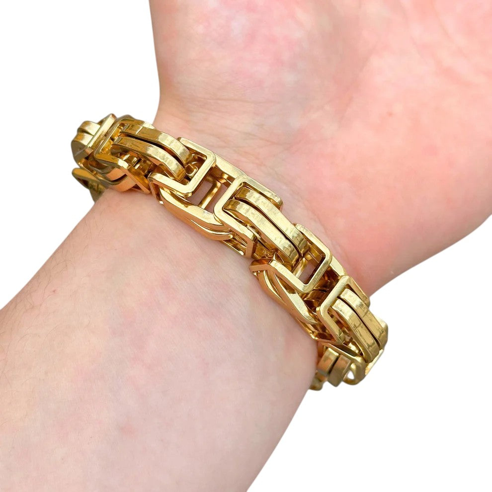 Gold Royal Bracelet - 15mm