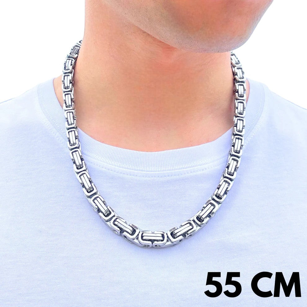 White Gold Royal Chain - 8mm