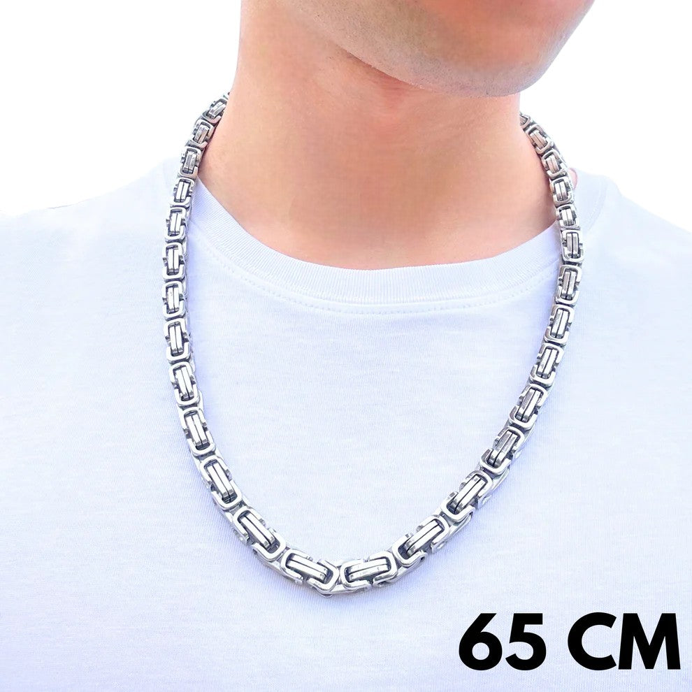 White Gold Royal Chain - 8mm