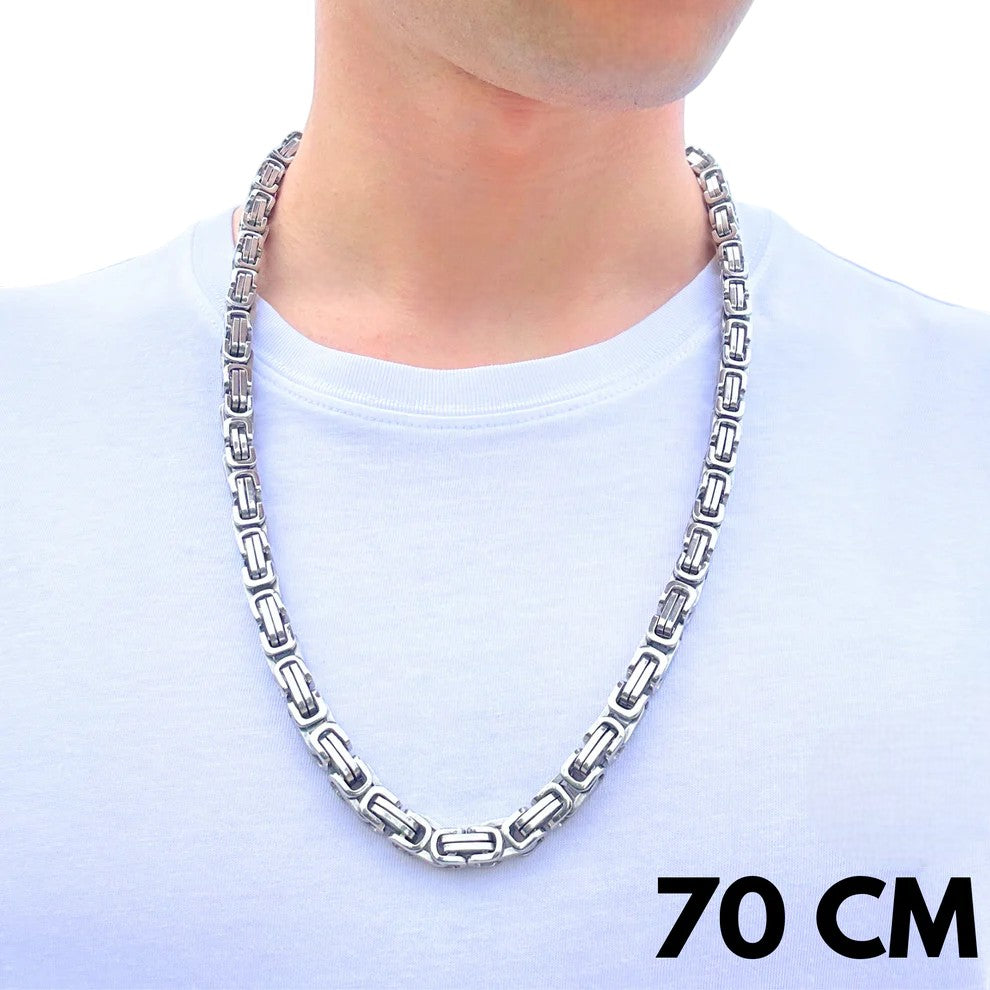 White Gold Royal Chain - 8mm