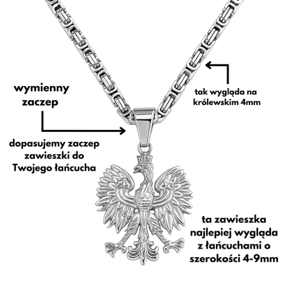 Eagle Pendant White Gold