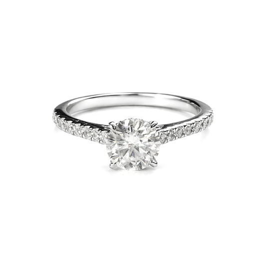Women's Silver S925 Moissanite Ring - 1ct