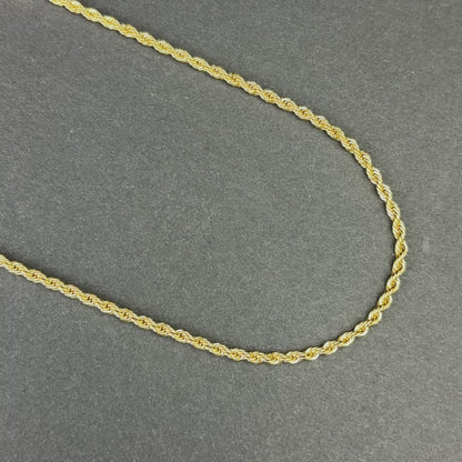 Women's Gold Rope Chain - 3mm
