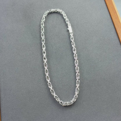 White Gold Royal Chain - 6mm