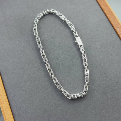 White Gold Imperial Chain - 8mm