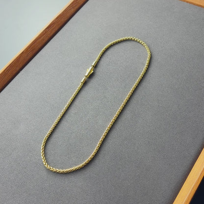 Women's Gold Wheat Chain - 4mm