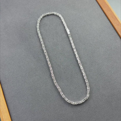 White Gold Imperial Chain - 4mm
