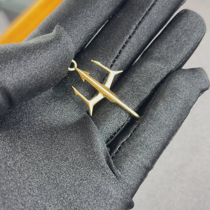 Trident Pendant Gold