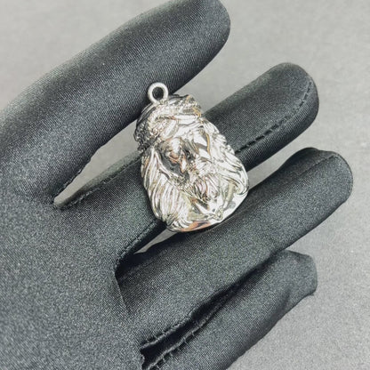 Jesus Thorn Pendant White Gold