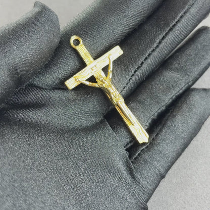 Savior Cross Pendant Gold